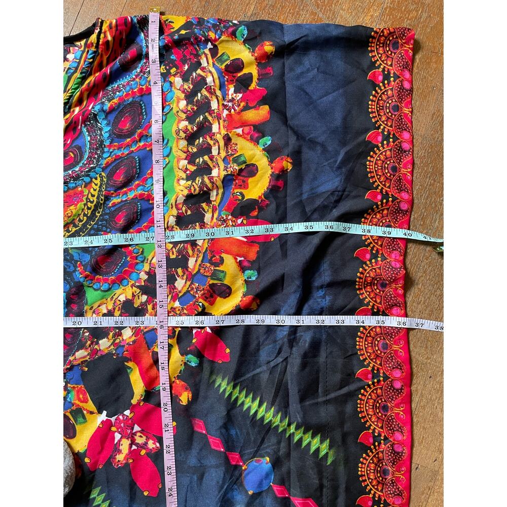 Gypsie Blu Rainbow Jewel One Size Caftan - Picture 6 of 7